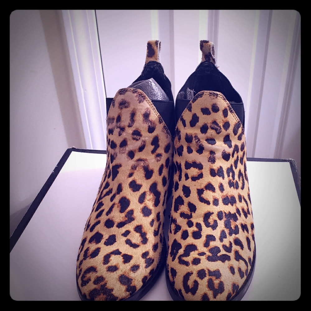 Aldo leopard print booties